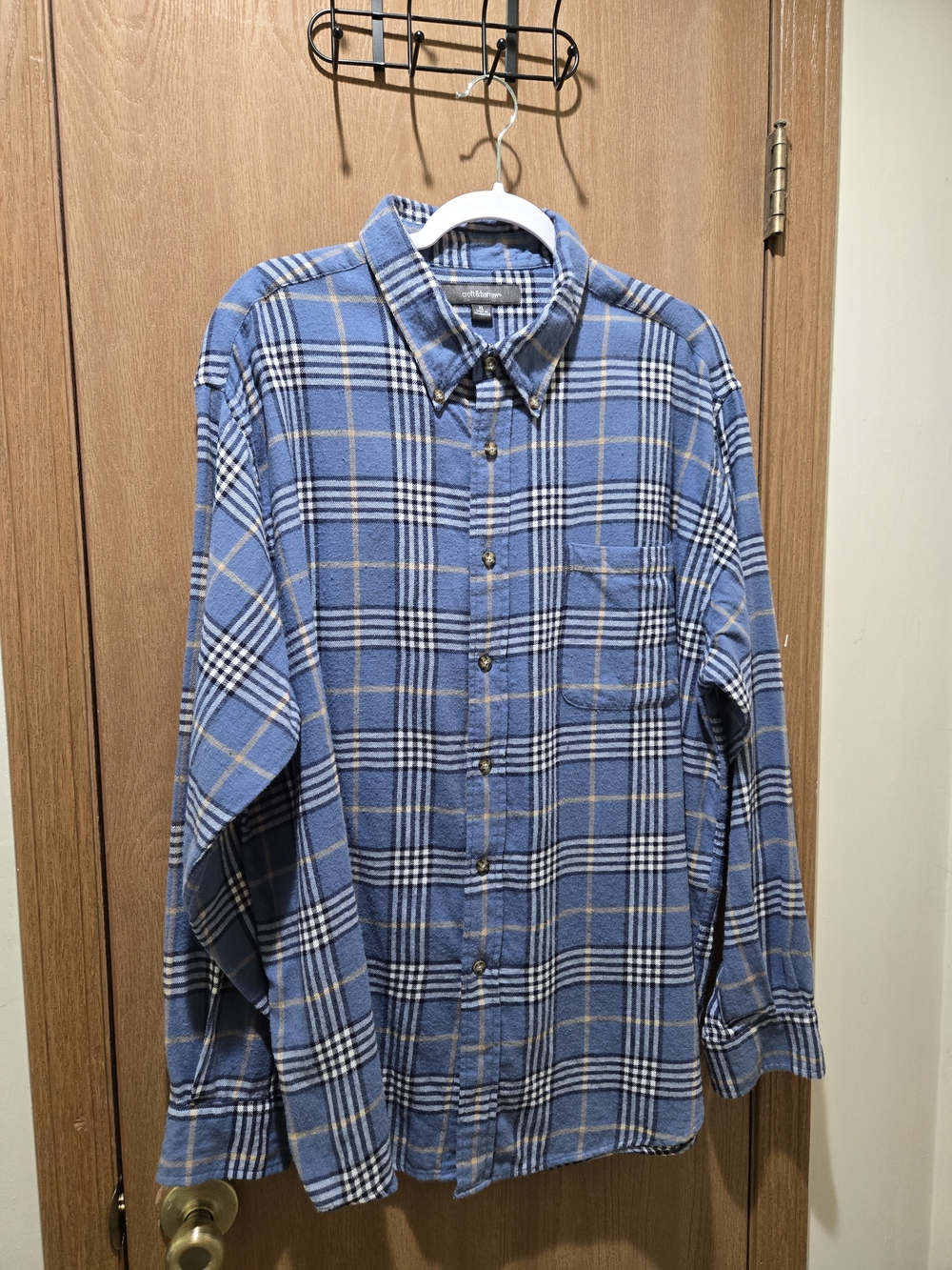 croft & barrow Blue Plaid Button-Down Shirt